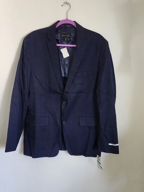 Milani Dark Navy Single-Breasted Blazer